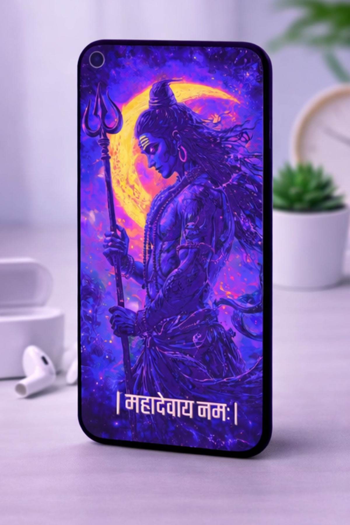 The "महादेवाय नमः" Shivji Mobile Skin | Premium UV Print | Matte Finish