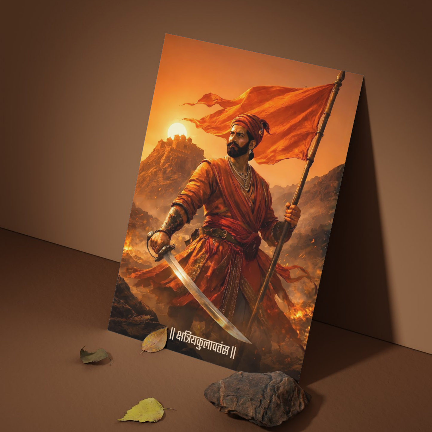 The '|| क्षत्रियकुलावतंस ||' Chatrapati Shivaji Maharaj Poster | 8K | Premium Glossy