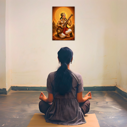 The Hanuman Ji Bhajan Peaceful Poster | 8K | Premium Glossy