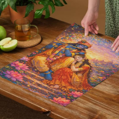 The Radha Krishna Peaceful Poster | 8K | Premium Glossy