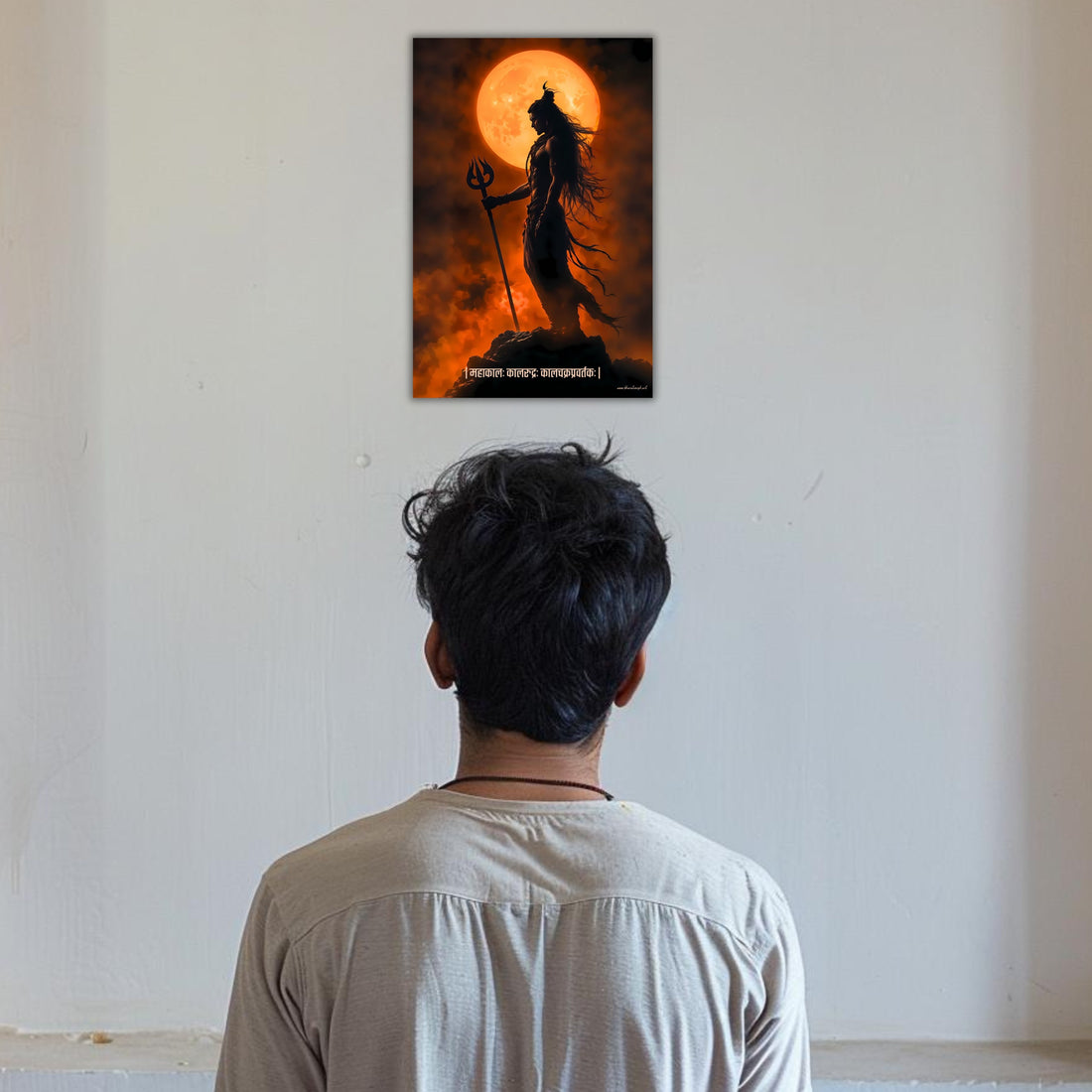 The "महाकालः कालरुद्रः" Shiva Poster | 8K | Premium Glossy - Bharatvarsh Arts--Wall Poster Sets - Buy Indian Spiritual, Mythology, Gods, Warrior Wall Art - For Living Room, Decor