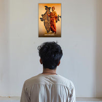 The "युवचेतना धर्मचेतना राष्ट्रचेतना" Swami Vivekananda Poster | 8K | Premium Glossy - Bharatvarsh Arts--Wall Poster Sets - Buy Indian Spiritual, Mythology, Gods, Warrior Wall Art - For Living Room, Decor