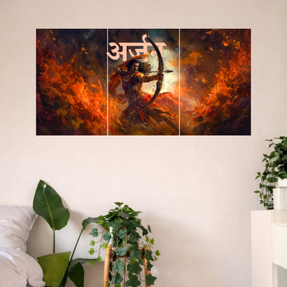 The Arjun Epic 3 Panel SPLIT Poster | 8K | Premium Glossy