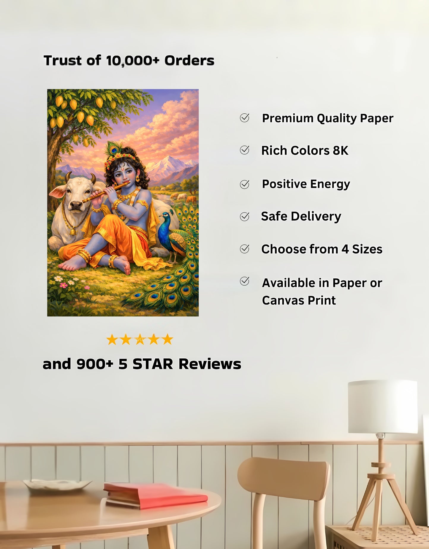 The Bal Krishna Large Poster | 8K | Premium Glossy