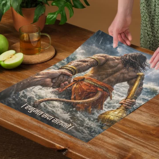 The 'हनुमंत सदा सहायते' Hanuman Ji Poster | 8K | Premium Glossy