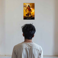 The 'गदाधारी' Bheem Poster | 8K | Premium Glossy - Bharatvarsh Arts--Wall Poster Sets - Buy Indian Spiritual, Mythology, Gods, Warrior Wall Art - For Living Room, Decor