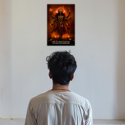 The 'रुद्ररूपां मातृरूपां' Kalimata Poster | 8K | Premium Glossy