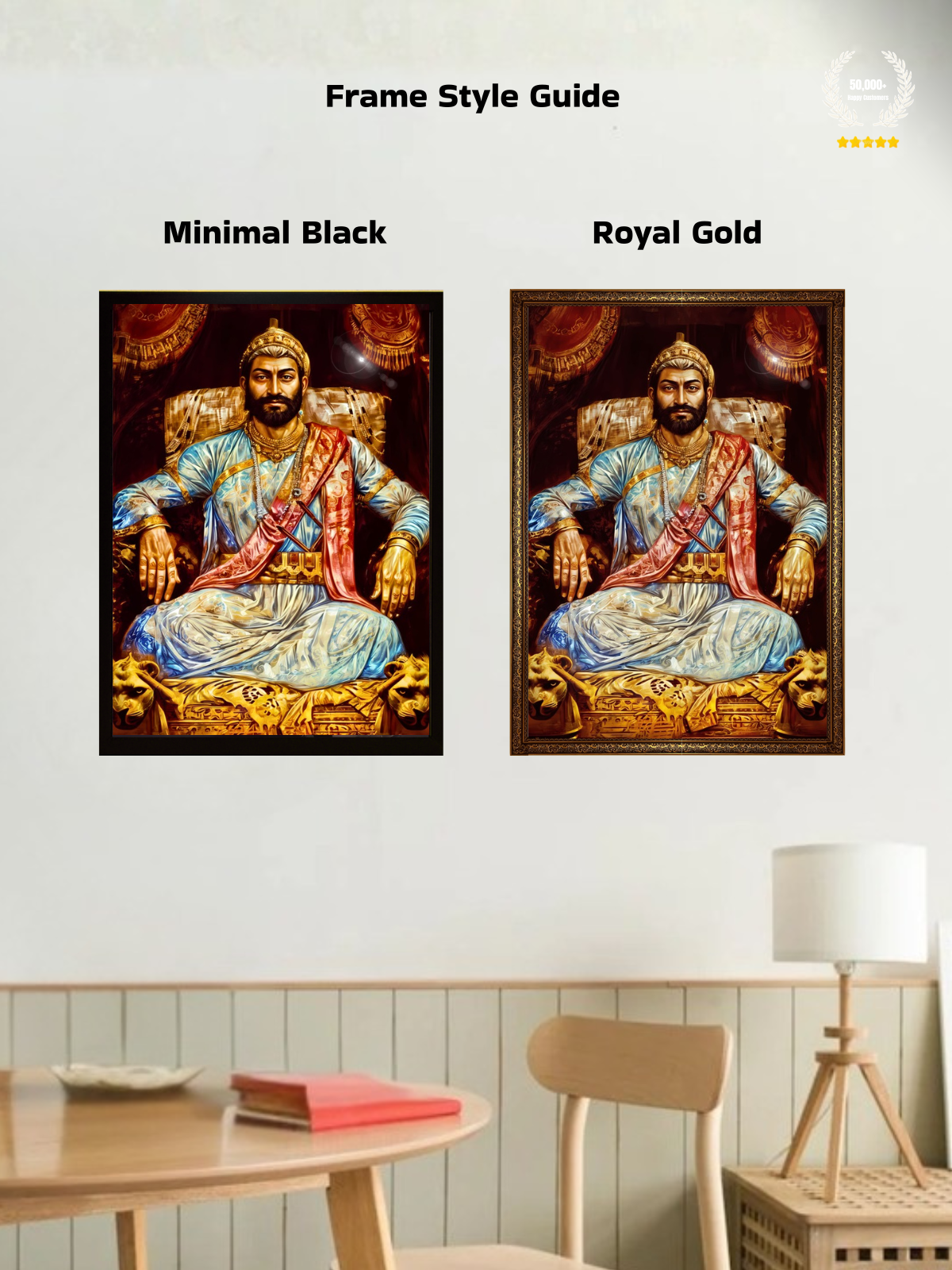 The King Chatrapati Shivaji Maharaj Wall Frame | Premium Quality