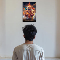 The 'ॐ पञ्चमुखहनुमते' Panchmukhi Hanuman Poster | 8K | Premium Glossy