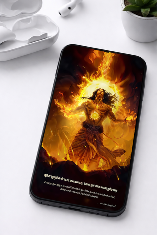 The "सूर्यपुत्र" Suryaputra Karna Mobile Skin | Premium UV Print | Matte Finish