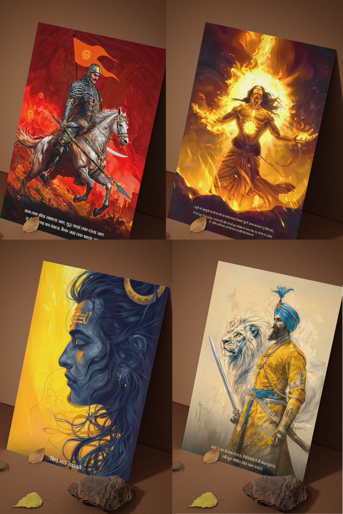 The Bharatvarsh Complete History 25 Mini Posters Combo  + Free Fevicol EasyStick Kit + 2 Surprise Stickers