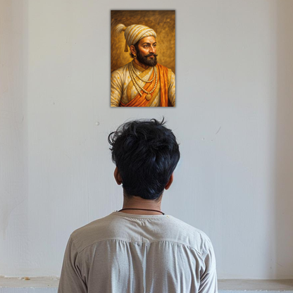 The Chatrapati Shivaji Maharaj Wall Poster | 8K | Premium Glossy - Bharatvarsh Arts--Wall Poster Sets - Buy Indian Spiritual, Mythology, Gods, Warrior Wall Art - For Living Room, Decor