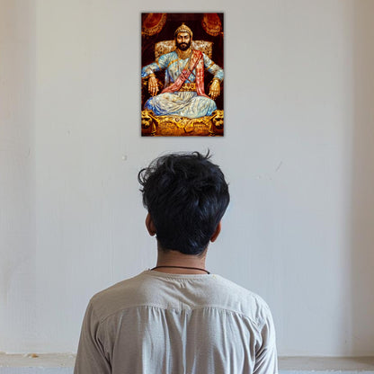 The King Chatrapati Shivaji Maharaj Poster | 8K | Premium Glossy - Bharatvarsh Arts--Wall Poster Sets - Buy Indian Spiritual, Mythology, Gods, Warrior Wall Art - For Living Room, Decor