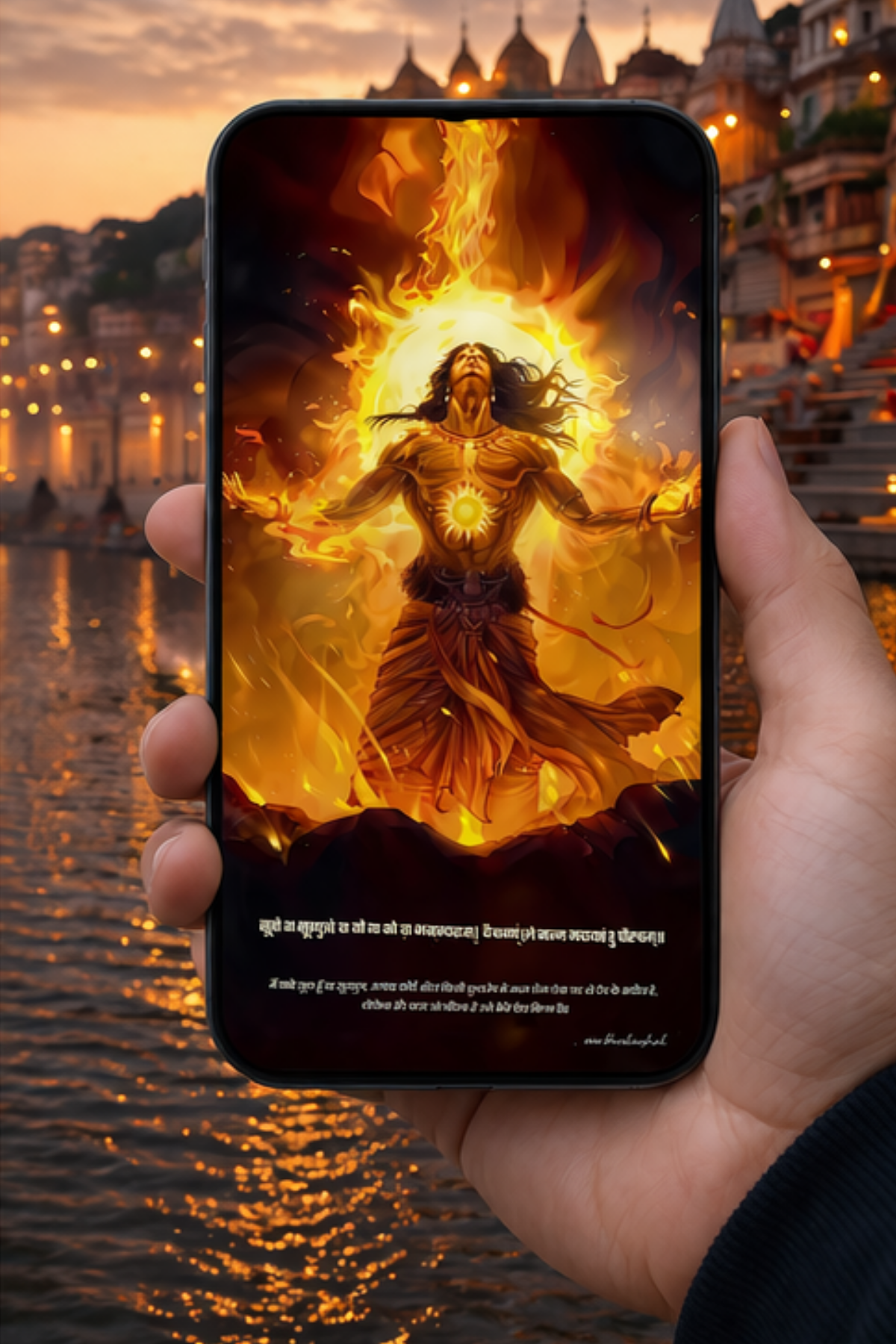The "सूर्यपुत्र" Suryaputra Karna Mobile Skin | Premium UV Print | Matte Finish