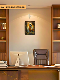 The "श्रीरामचंद्र" Prabhu Ram Wall Frame | Premium Quality - Bharatvarsh Arts--Wall Poster Sets - Buy Indian Spiritual, Mythology, Gods, Warrior Wall Art - For Living Room, Decor