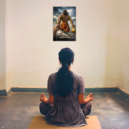 The 'हनुमंत सदा सहायते' Hanuman Ji Poster | 8K | Premium Glossy