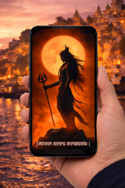 The "महाकालः कालरुद्रः" Shiva Mobile Skin | Premium UV Print | Matte Finish