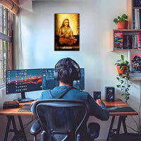 The Adi Shankaracharya Poster | 8K | Premium Glossy - Bharatvarsh Arts--Wall Poster Sets - Buy Indian Spiritual, Mythology, Gods, Warrior Wall Art - For Living Room, Decor