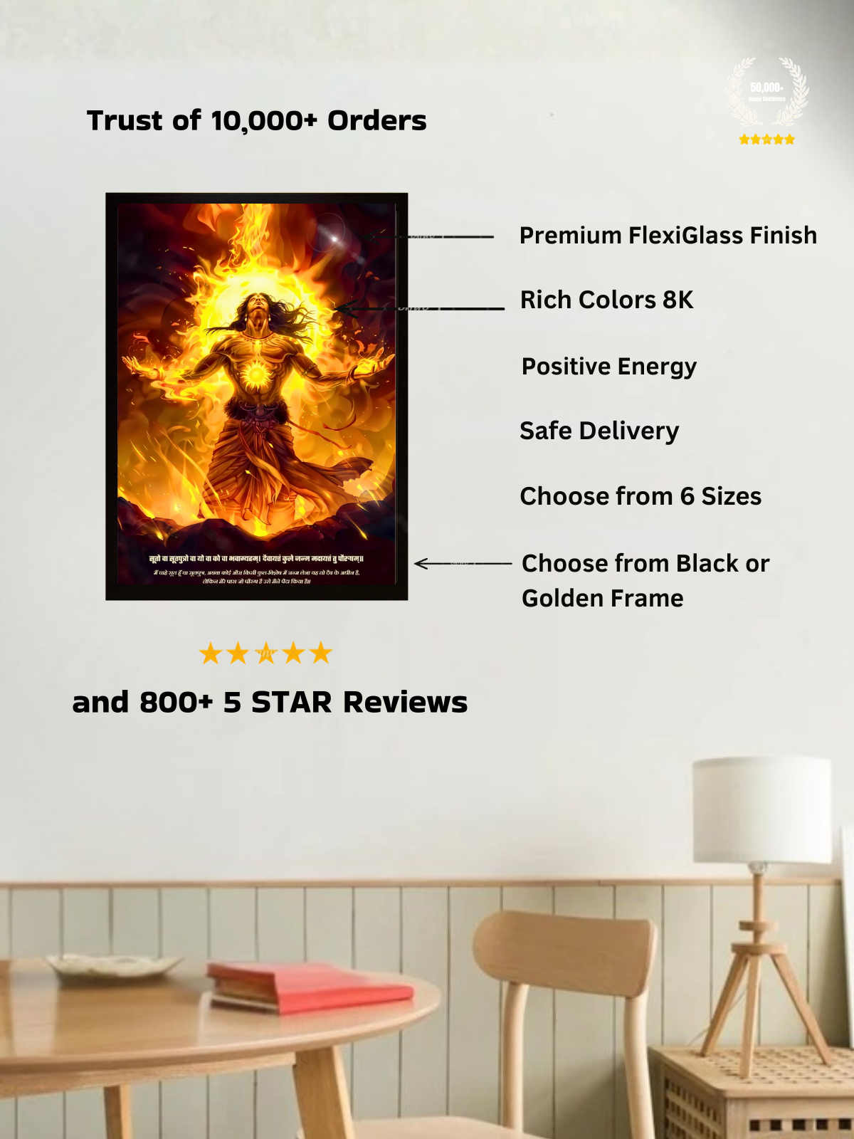 The "सूर्यपुत्र" Suryaputra Karna Wall Frame | Premium Quality