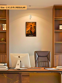 The 'धर्मो रक्षति रक्षितः' Sambhaji Maharaj  Wall Frame | Premium Quality - Bharatvarsh Arts--Wall Poster Sets - Buy Indian Spiritual, Mythology, Gods, Warrior Wall Art - For Living Room, Decor