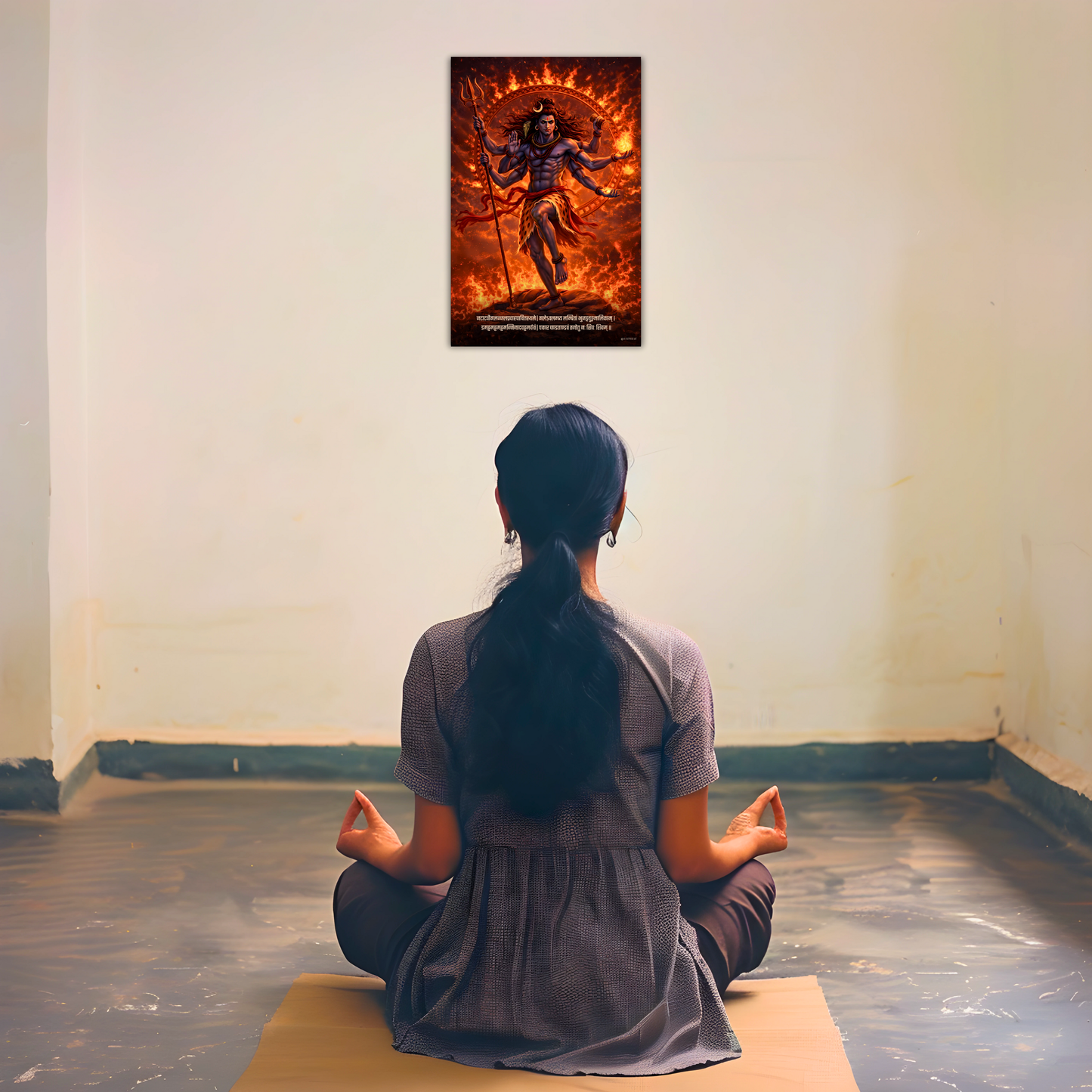 The 'चकार चण्डताण्डवं' Lord Shiva Fierce Poster | 8K | Premium Glossy