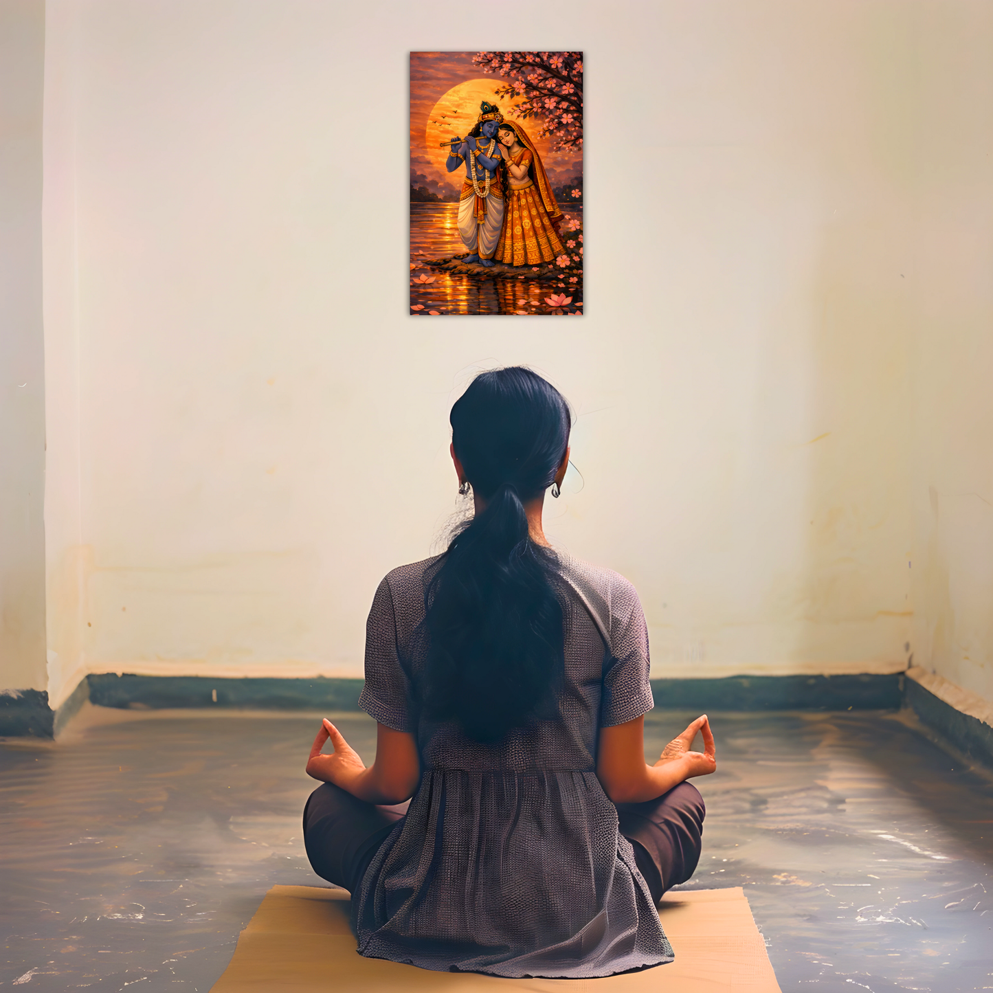 The Young Radha Krishna Anime style Poster | 8K | Premium Glossy