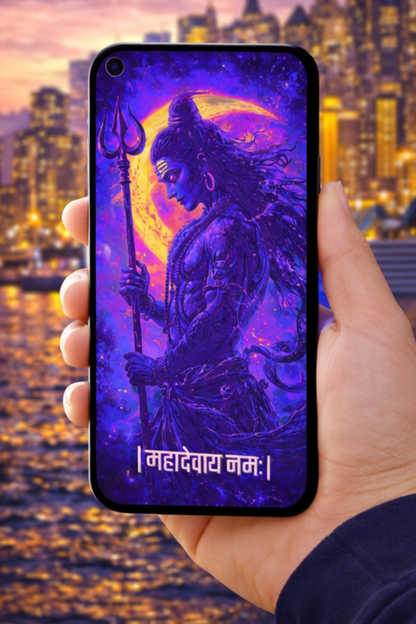 The "महादेवाय नमः" Shivji Mobile Skin | Premium UV Print | Matte Finish