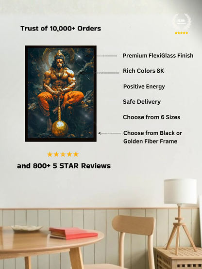 The Bajrang Bali Wall Frame | Premium Quality