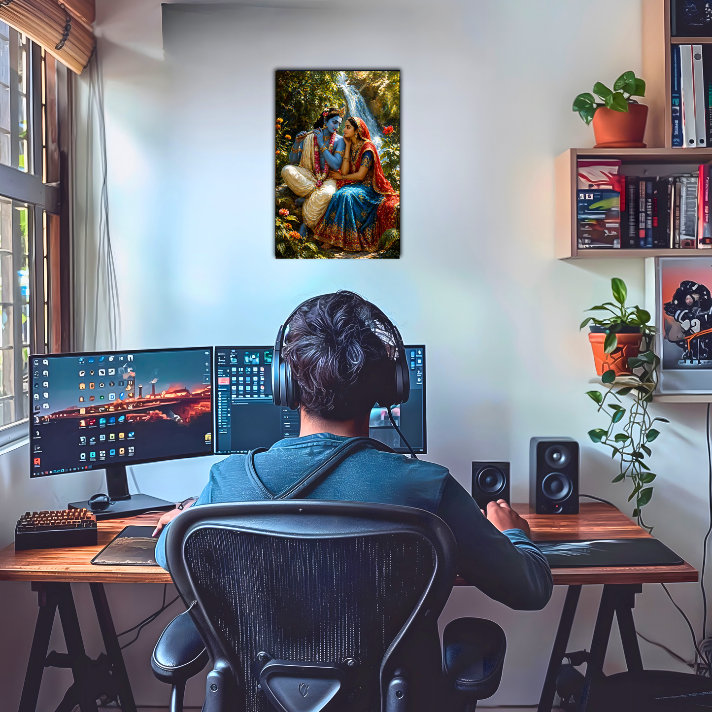 The Radha Krishna Beautiful Poster | 8K | Premium Glossy