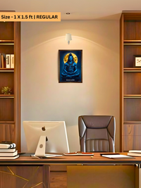 The "शिव ही सत्य है" Shiva Wall Frame | Premium Quality - Bharatvarsh Arts--Wall Poster Sets - Buy Indian Spiritual, Mythology, Gods, Warrior Wall Art - For Living Room, Decor