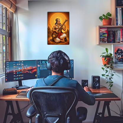 The Hanuman Ji Bhajan Peaceful Poster | 8K | Premium Glossy