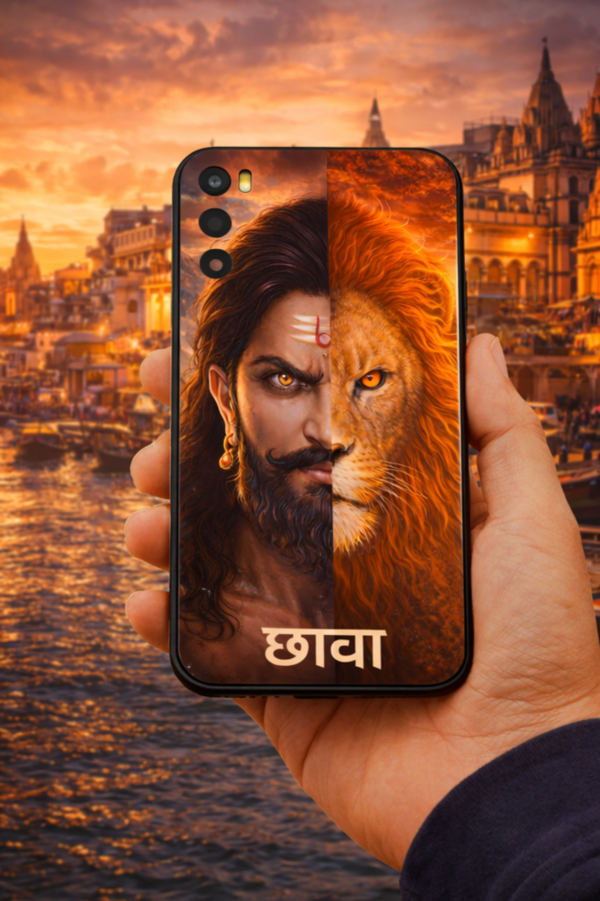 The 'छावा' Chatrapati Sambhaji Maharaj Mobile Skin | Premium UV Print | Matte Finish