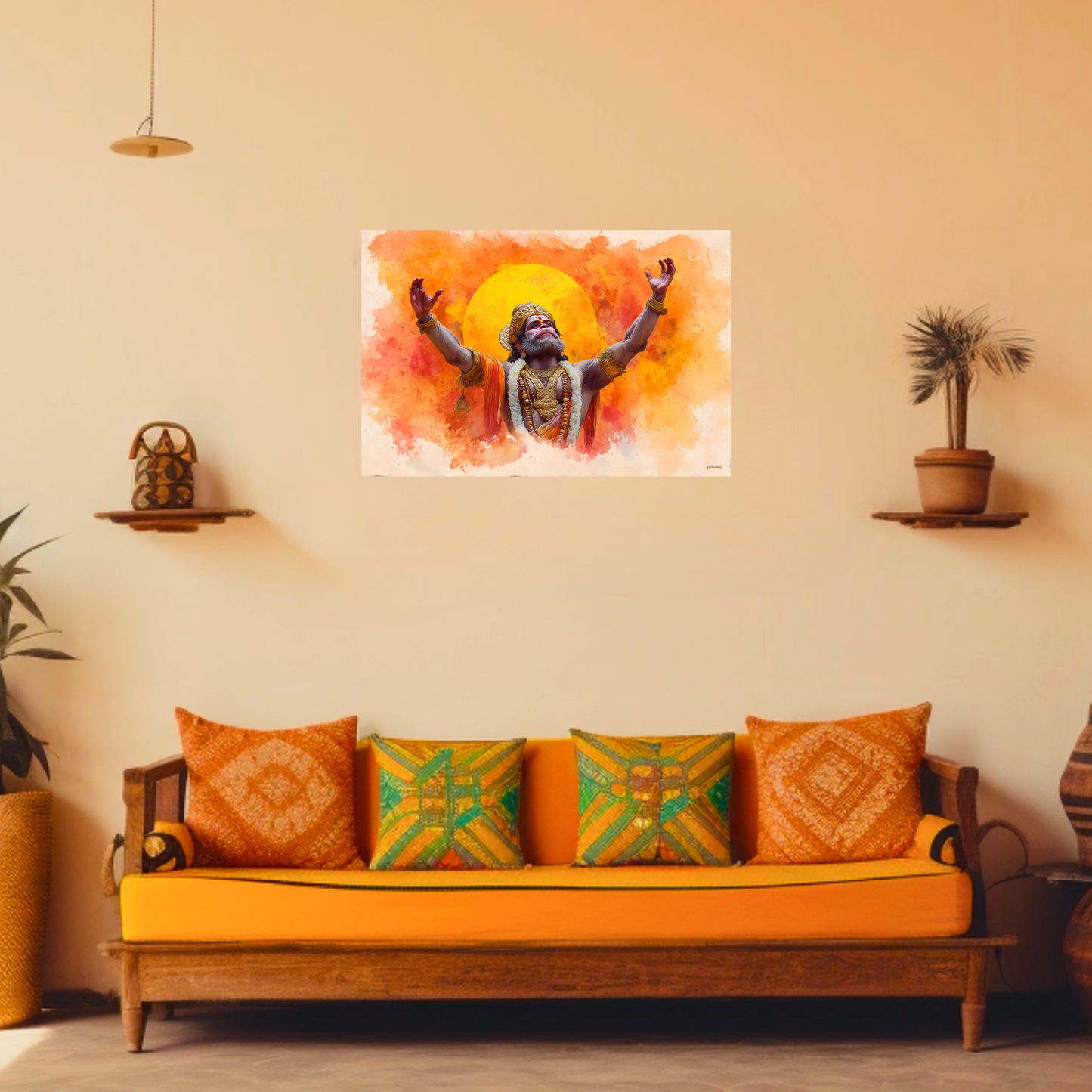 The Hanuman Dada Landscape Poster | 8K | Premium Glossy
