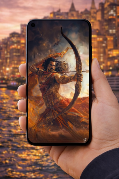 The Arjuna Mahabharat Battlefield Mobile Skin | Premium UV Print | Matte Finish