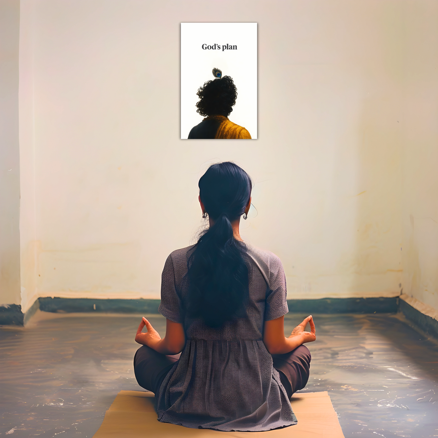 The God's Plan Krishna Aesthatic Poster | 8K | Premium Glossy