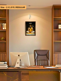 The Parshuram Meditation Wall Frame | Premium Quality - Bharatvarsh Arts--Wall Poster Sets - Buy Indian Spiritual, Mythology, Gods, Warrior Wall Art - For Living Room, Decor