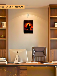 The 'स्वराज्यरक्षक' Chatrapati Sambhaji Maharaj Wall Frame | Premium Quality - Bharatvarsh Arts--Wall Poster Sets - Buy Indian Spiritual, Mythology, Gods, Warrior Wall Art - For Living Room, Decor