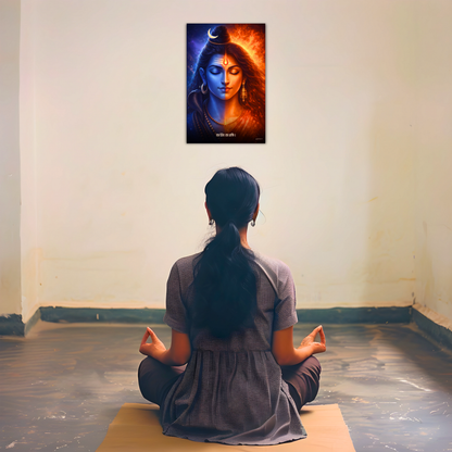 The 'यत्र शिवः तत्र शक्तिः' Shiv Shakti Poster | 8K | Premium Glossy