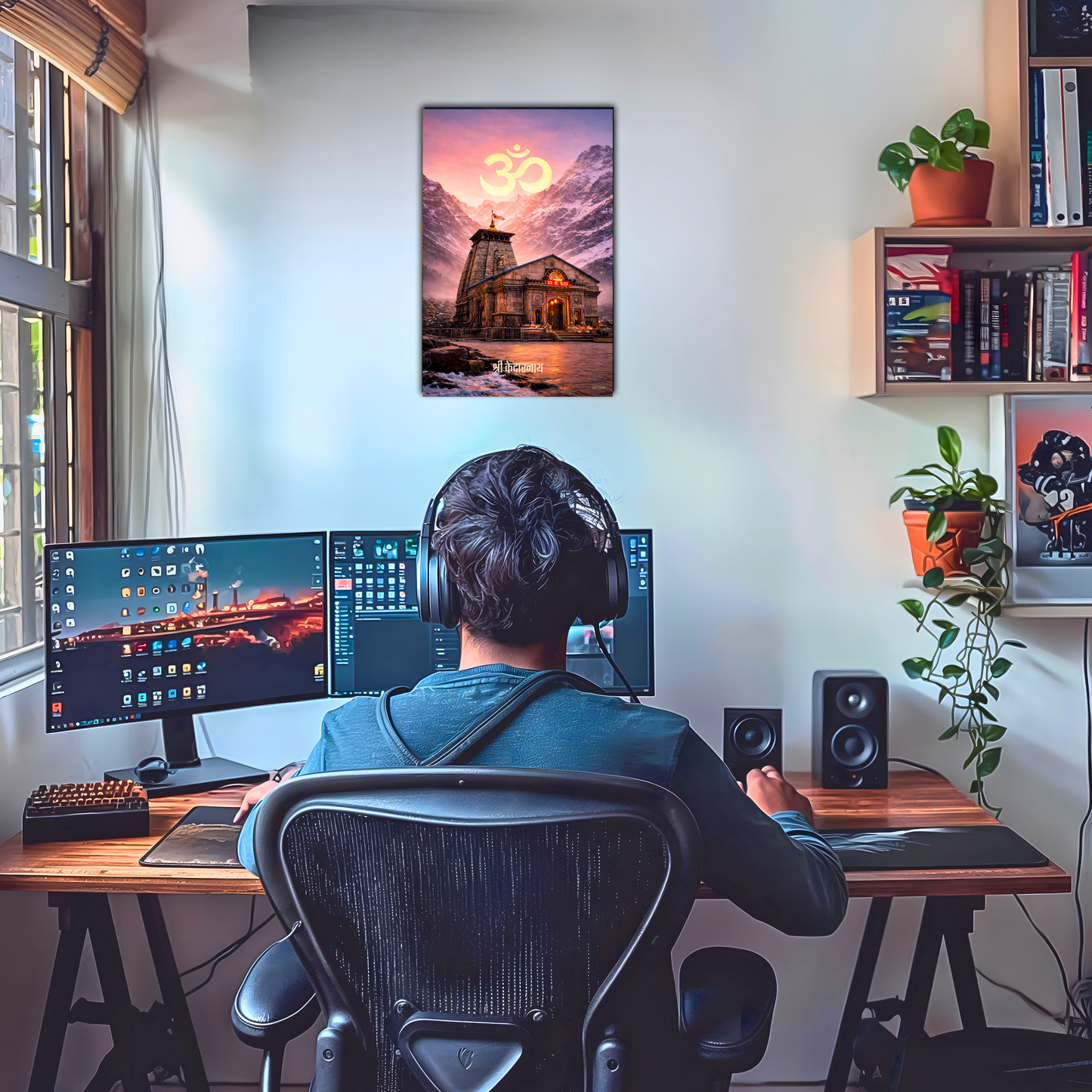 The 'श्री केदारनाथ' Kedarnath Shiv Temple Wall Poster | 8K | Premium Glossy