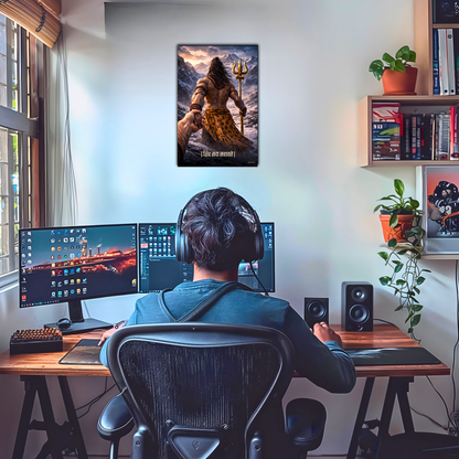The 'शिव सदा सहायते' Shiv Ji Poster | 8K | Premium Glossy