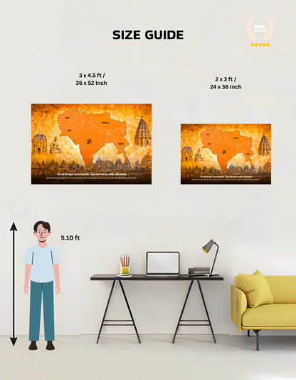 The "अखंड भारत" Akhand Bharat Premium Large Poster | 8K | Premium Glossy