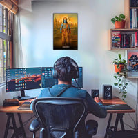 The "मर्यादा पुरुषोत्तम" Prabhu Ram Poster | 8K | Premium Glossy - Bharatvarsh Arts--Wall Poster Sets - Buy Indian Spiritual, Mythology, Gods, Warrior Wall Art - For Living Room, Decor