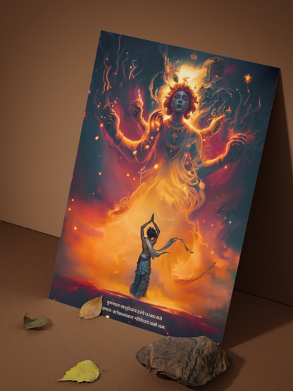 All Lord Krishna 6 Posters Combo + Free Wall Friendly Glue Dots + 1 Surprise Sticker