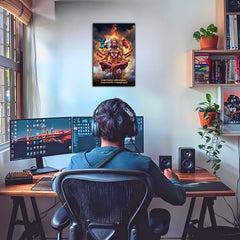 The 'ॐ पञ्चमुखहनुमते' Panchmukhi Hanuman Poster | 8K | Premium Glossy