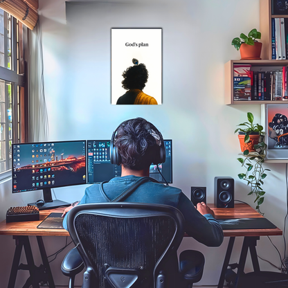 The God's Plan Krishna Aesthatic Poster | 8K | Premium Glossy