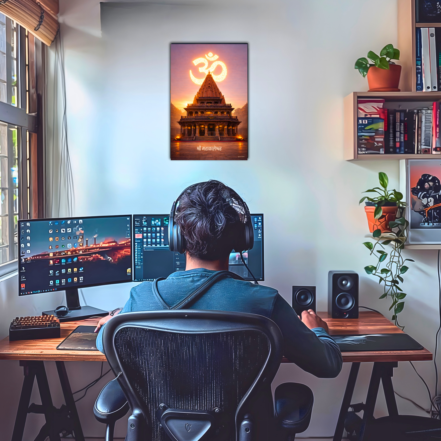 The 'श्री महाकालेश्वर' Ujjain Mahakaleshwar Shiv Temple Wall Poster | 8K | Premium Glossy