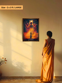 The "कृष्णाय वासुदेवाय हरये परमात्मने" Krishna Wall Frame | Premium Quality - Bharatvarsh Arts--Wall Poster Sets - Buy Indian Spiritual, Mythology, Gods, Warrior Wall Art - For Living Room, Decor