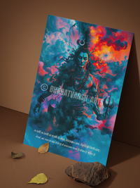 All Lord Shiva's 6 Premium Posters Combo + Free Wall Friendly Glue Dots + 1 Surprise Sticker