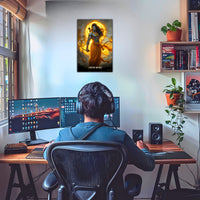 The "यतो धर्मः ततो जयः" Prabhu Ram Poster | 8K | Premium Glossy - Bharatvarsh Arts--Wall Poster Sets - Buy Indian Spiritual, Mythology, Gods, Warrior Wall Art - For Living Room, Decor