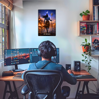 The 'अंतः अस्ति प्रारंभः' Lord Shiva & Kashi Poster | 8K | Premium Glossy